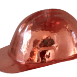 Casco cobre minero tamaño natural