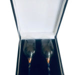 Copas de cobre  cristal  y lapislázuli